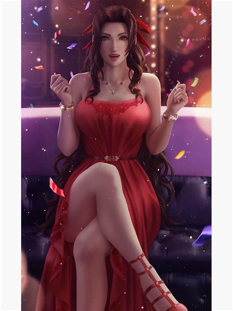 Hot Aerith Gainsborough Final Fantasy 7 FFVII Sexy Lewd Panties Tits