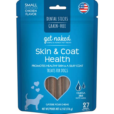 Get Naked Skin Coat Dental Sticks Sm 176g Woofy S By Paw Street Market