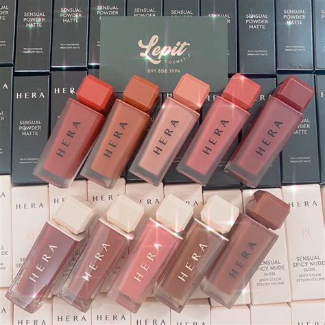 Chính Hãng Son Hera Sensual Powder Matte và Hera Sensual Spicy Nude