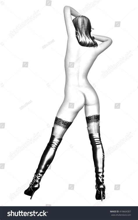 Sexy Nude Woman Vintage Drawing 3d 스톡 일러스트 419664307 Shutterstock
