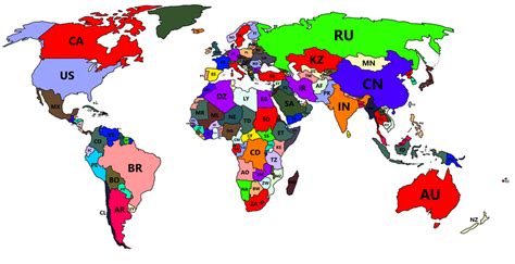 Map Of 2 Letter Country Codes Maps