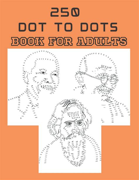 Buy 250 Dot To Dots Famous People Book For Adults Large Print Famous People Dot To Dot Book For