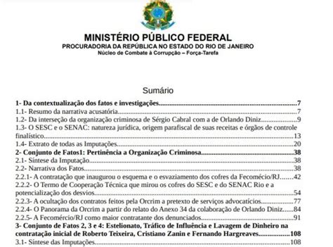 Esquema S A Den Ncia De P Ginas Da Lava Jato Do Rio Contra