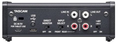 Tascam US-1x2HR | High-Resolution USB Audio Interface (2 in / 1 mic, 2 out)