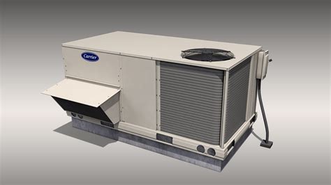 3D Model Carrier Rooftop Air Conditioner TurboSquid 1584637