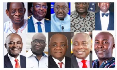 List of 10 NPP flagbearer aspirants who filed to contest