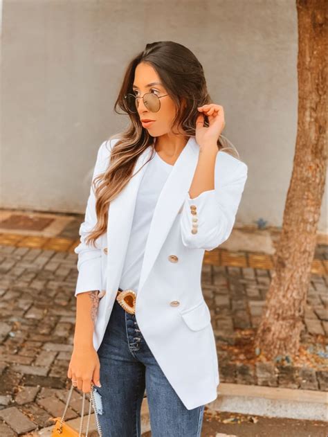 Look Blazer Branco Look Blazer Branco Look Blazer Blazer