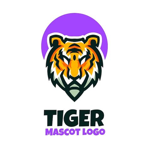 Logo De La Mascotte Du Tigre Vecteur Gratuite