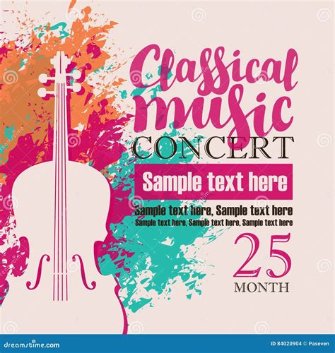 Concerto Di Musica Classica Illustrazione Vettoriale - Illustrazione di