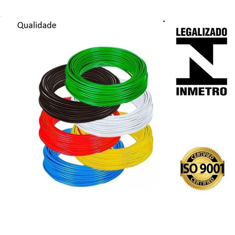 1 Metro De Cabo Flexível 6mm BWF 750v Cobre Nu Classe 5 PVC AntiChama