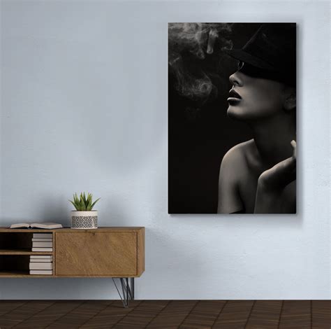 Woman Wall Art Canvas Print Ladies Art Living Room Decor Etsy