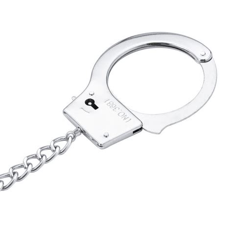 OhMama Fetish Hand Cuffs With Chain And Anal Plug