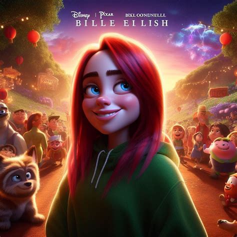 Billie Eilish como personagem da Disney Pixar criação foi feita por