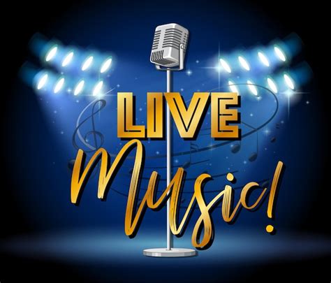 Free Vector Live Music Banner Design