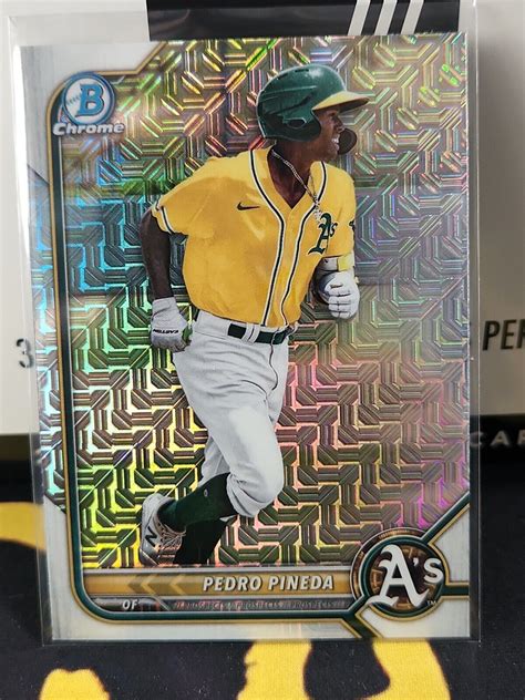 Bowman Chrome Pedro Pineda Mojo Bcp Athletics Prospect Mega