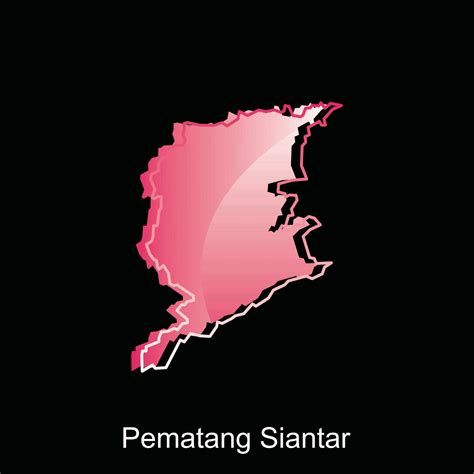 pematang siantar city map  north sumatra province national borders