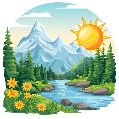 Paisagens Naturais Desenhos - Desenhos De Paisagens Naturais