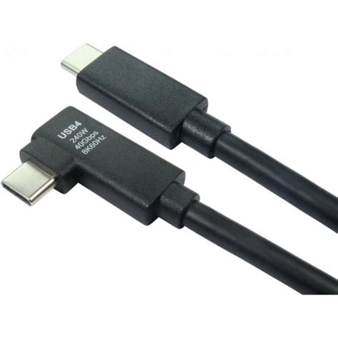 1m Usb4 40gbps Epr Cable Right Angled Connector From Cables Direct Ltd Uk