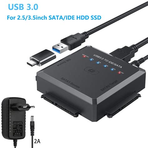 Cable Adaptador De Estaci N De Acoplamiento Usb A Ide Sata