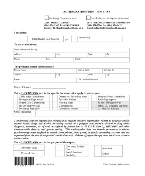 FREE 9 Sample Release Of Information Forms In MS Word PDF