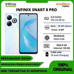 Promo Infinix Smart 8 Pro 8 128GB Up To 16GB Extended RAM 6 6 Cicil