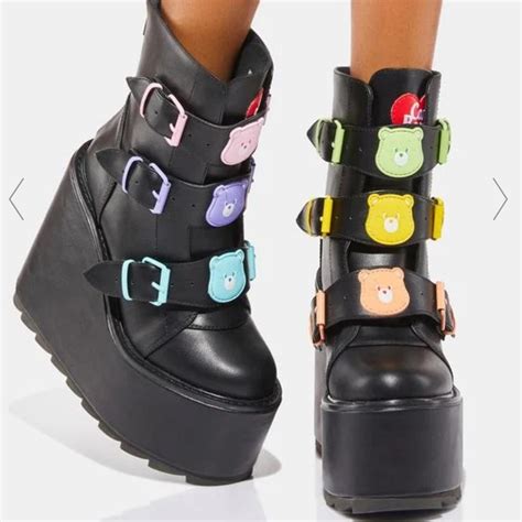 Yru X Care Bears Dune Lo Platform Boots Gem