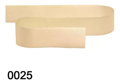 Fita De Cetim N 01 07mm 100mts 100 Poliéster Cor 0025 Creme