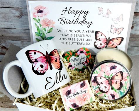 Butterfly Gift Box Personalized Birthday Gifts for Women - Etsy