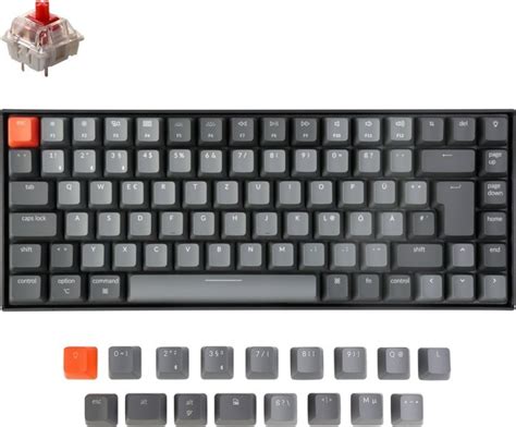Keychron K V LEDs RGB Gateron RED Hot Swap USB Bluetooth DE