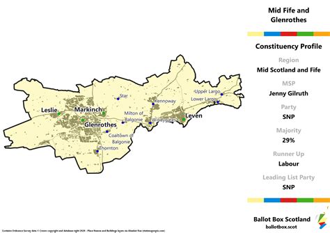 Mid Scotland and Fife Region – Mid Fife and Glenrothes Constituency Map – Ballot Box Scotland