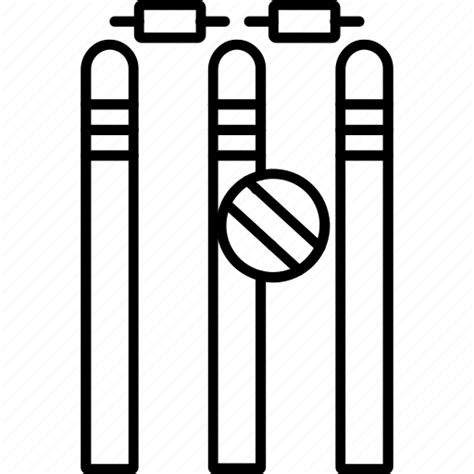 Wicket Wicket Ball Cricket Out Ball Out Cricket Wicket Icon