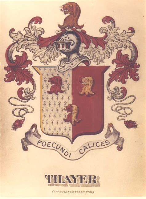 THAYER FAMILY COAT OF ARMS