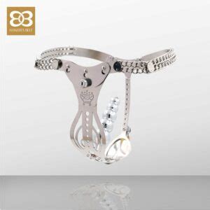 FEMALE CHASTITY BELT HENTAI ANAL PLUG PI2 0 Chastity Cage