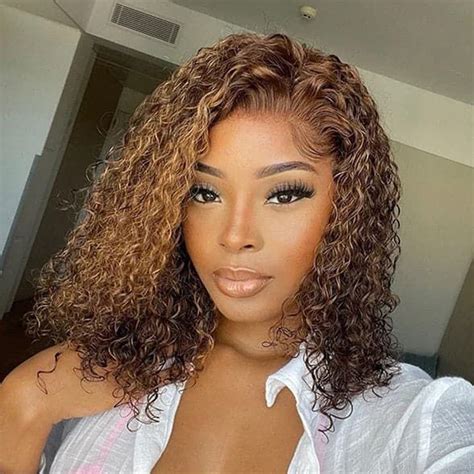 Honey Blonde Curly Hair