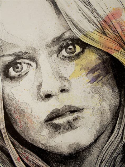 Gloria Guida Naked Sketch Portrait Street Art Print On Canvas Figurative Erotic Wall Art Sexy