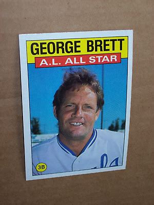 Topps Baseball George Brett As Hof Card Nm Mt Factory Set