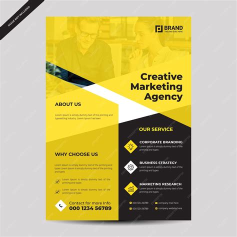 Premium Vector | Corporate flyer templates with digital look.