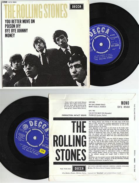 The Rolling Stones The Rolling Stones Decca Dfe8560 Uk 7 Ep