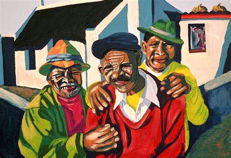 painted men acrylic paint canvas royalty  stock