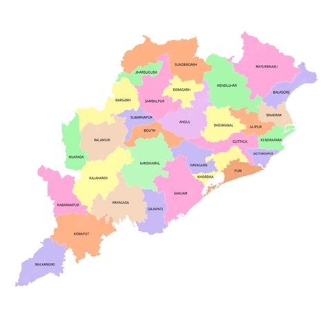 orissa on map of india 8