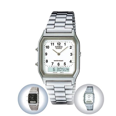 Rel Gio De Pulso Casio Vintage Unissex Anal Gico Prata Masculino Digital Feminino Dourado Retro