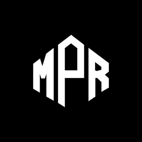 Premium Vector Mpr Letter Logo Design With Polygon Shape Mpr Polygon