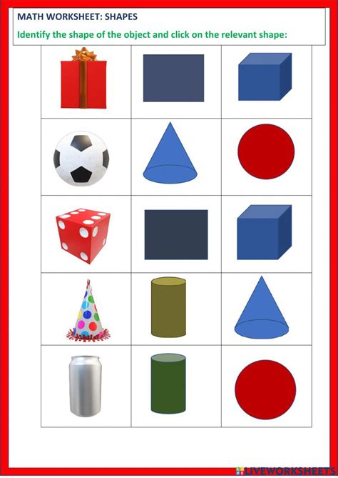 shape worksheets kindergarten worksheets library