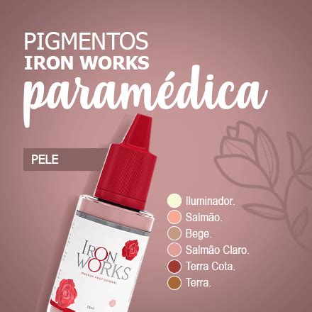 Castanho Claro Pigmento Iron Works Misst Tica