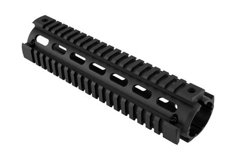 Ar 15 Quad Rail Handguard Mid Length Drop In Black Monstrum Tactical