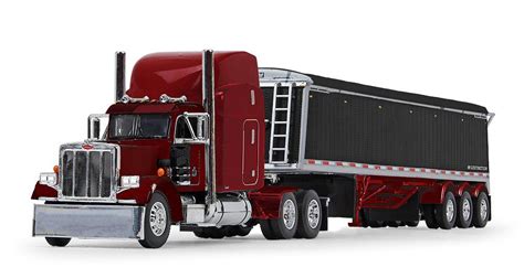 1 64 Spectra Red Peterbilt Model 359 With 63 Mid Roof Sleeper Lode