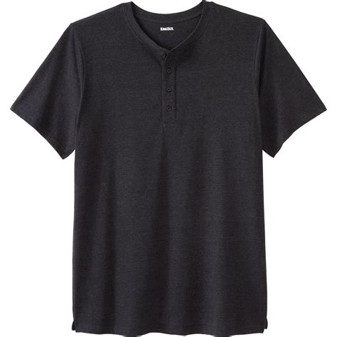 KingSize Men's Big & Tall Shrink-Less Longer Length Lightweight Henley