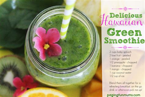 Delicious Hawaiian Green Smoothie