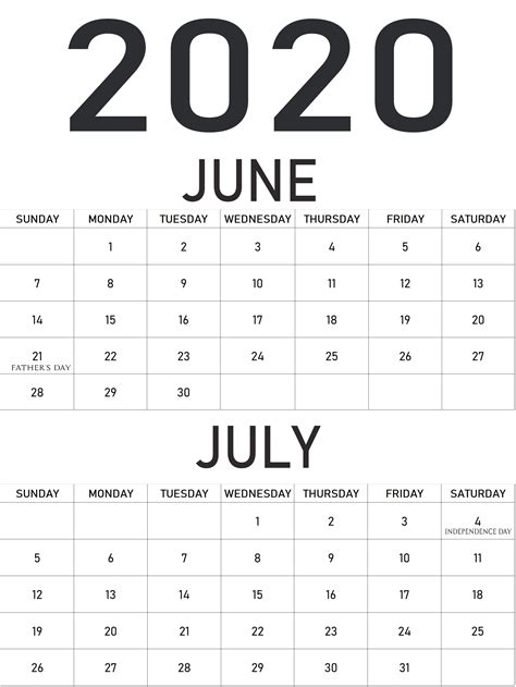 June July Calendar Printable Printable Word Searches