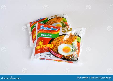 Indomie, Indonesian Favourite Fried Instant Noodle, Isolated on White ...